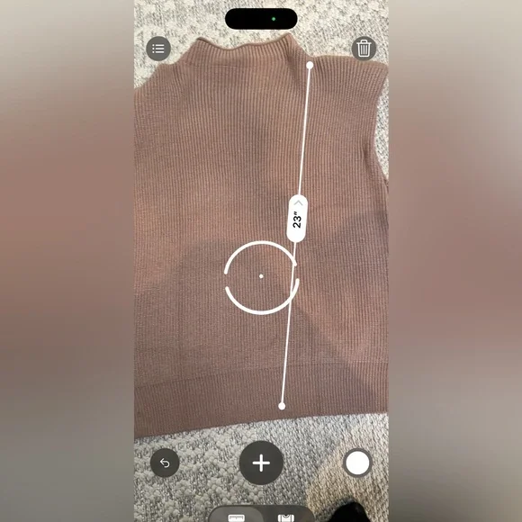 Himosyber size small taupe sweater vest - Picture 8 of 8